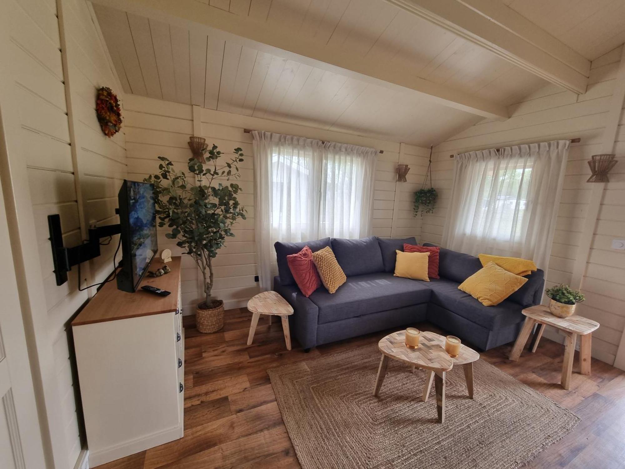 Nieuw - Luxe Blokhut Chalet In Bosrijke Omgeving Anloo Kültér fotó