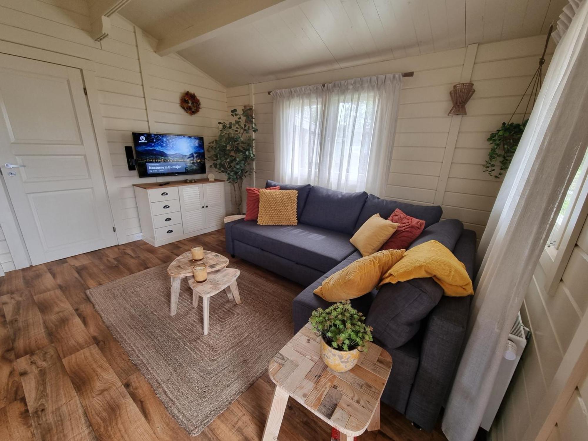 Nieuw - Luxe Blokhut Chalet In Bosrijke Omgeving Anloo Kültér fotó